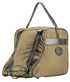 JACK PYKE Walking Boot Bag for Adults – Heavy Duty Cotton Canvas, Durable Boot Storage with Wipe Clean Base, Double Zips & Carry Handle – Hiking & Outdoor Travel Gear - Green