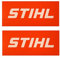 Stihl Aufkleber Orange 50 x 25 cm, 2 Stück
