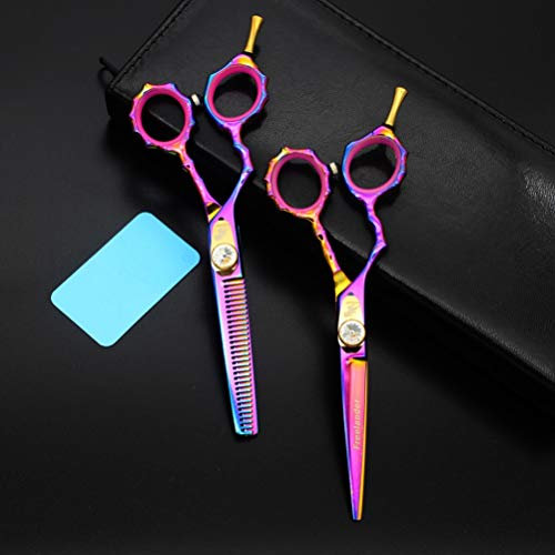 Poetry Kerry Friseurscheren Haarschere Linkshändige Serie Friseurschere Professionell Salon Stylistenschere Scharfer und präziser Schnitt Für Linkshänder-Friseur,Pink