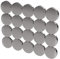 20x Neodym Power Magnet Silber - Scheibenmagnet extra stark rund - Durchmesser 15x3mm hoch - Starke Supermagnet - Haftkraft ca. 3 kg - Magnete für Whiteboard, Pinnwand, Magnettafel, Werkstatt