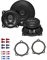 Hifonics Auto Lautsprecher Boxen VX42 200 Watt 10cm 2 Wege Koax passend für BMW 5er E60 E61 2006-2010 Türen vorne