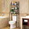 Willonin Estanteria sobre Inodoro WC Lavadora Ahorra Espacio Almacenamiento Cuarto Baño,Ahorro de Espacio en el baño, Estante Superior para Lavadora,con 3 estantes (Negro)
