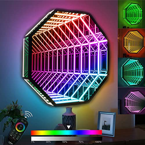 Moderne LED Wandleuchte RGB Dimmbare, Wandleuchte Bunte Mit Fernbedienung, 16 Millionen Farben Musik Stimmungs-Beleuchtung Deko, Wandbeleuchtung Innen Für Schlafzimmer Wohnzimmer Treppenhaus Flur