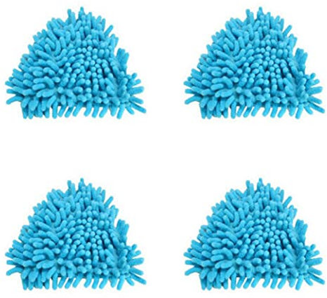 Multi-Purpose Triangular Mop Heads Mini Brush Head Replacement - Rotatable, Adjustable for Home Wall, Ceiling, Floor Cleaning, 16*16CM Blue