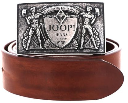 Joop! Leder Gürtel Buckle Jeans Belt 4,0 CM W110 Cognac braun