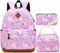 Cinlegar Kinderrucksack Schulrucksack 3 en 1 Schultaschen Sets mit Brotdose und Federmäppchen Schultasche Teenager Rucksack Backpack Mädchen Kinder