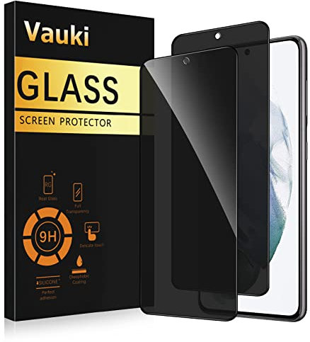Vauki Sichtschutz Schutzfolie für Samsung Galaxy S21 5G Schutzglas 2 Stück,9H Härte Privacy Displayschutzfolie,Privatsphäre Anti-Spy Bläschenfrei Kratzfest Blickschutzfolie für Samsung 21 5G,6.2