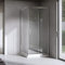 Yellowshop - serie EX Box doccia cabina bagno quadrato cm 100x100 o 120x120 cristallo 6mm stampato (opaco) struttura in alluminio (Cm 120x120)
