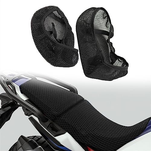 WUURAA 3D Mesh Sitzbezug wasserdichte Sitzkissen Für H&onda CRF1100L Africa Twin CRF1100 CRF 1000 L CRF1100L Adventure Sport 2020 - Sitzbezüge