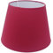 Lampenschirm kegelförmig aus Stoff H 17.5 x Ø 25 cm für Tisch - Stehlampen (rot)