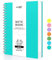 RETTACY B5 Notizblock, Notizbuch, Spiralgebundene Notizbücher, 300 Blatt/150 Seiten Zum Schreiben, 100 G/m² College-liniertes Papier, PVC-Hardcover, 19 x 25 cm – Türkis