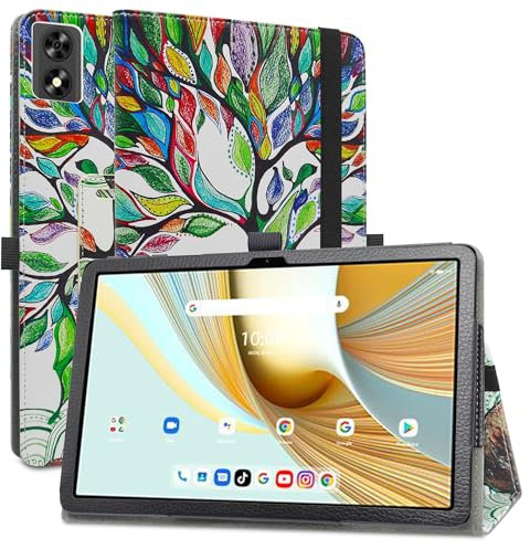MAMA MOUTH Compatibile con UMIDIGI G3 Cover,Slim Ultra pelle sottile e leggera Cover Case Custodia per UMIDIGI G3 Tab/UMIDIGI G2 Tab/UMIDIGI G1 / UMIDIGI G3 Tab Ultra 10.1 Inch Tablet,Love Tree