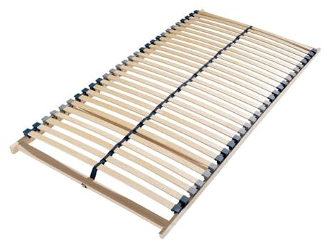 Home Deluxe - Lattenrost VARI - 140 x 200 cm, 28 Federleisten inkl. Mittelgurt, hoher Federkomfort - bis 130 kg belastbar I Lattenrahmen Bettrost Lattenrahmen