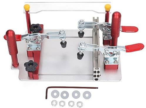Router Table Coping Sled Clamp Aluminum Alloy 144.5mm Adjustable, Clean Cutting, Rail Guide Coping Sled for Woodworking Tools