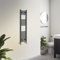 Warmehaus Towel Radiator 1200 x 300mm Grey Contemporary Bathroom Towel Rail - Straight