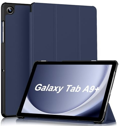 aoub Hülle für Samsung Galaxy Tablet A9+ / Samsung Galaxy Tab A9 Plus 11 Zoll 2023 SM-X210/ X215/ X216, Ultradünnes Stabile Hülle für Samsung Tab, Auto Wachen/Schlafen, Blau
