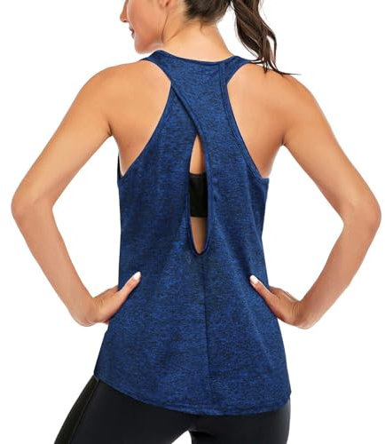 Superora Tanktops Damen Sport Yoga Racerback Fitness Running Workout Lauftop Ärmellos Shirt Oberteile