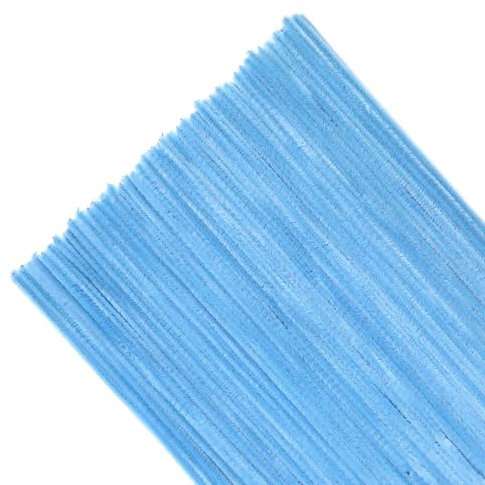 TOAOB Pfeifenreiniger Helleblau zum Basteln 200 Stück Chenilledraht Pfeifenputzer Lang 30 cm X 6 mm Pipe Cleaner Basteln für DIY Handwerksprojekte