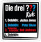 Spreadshirt Die Drei Fragezeichen Kids Titel Personalisierbar Sticker, max. 10x10 cm, 10 x 10 cm, Mattweiß