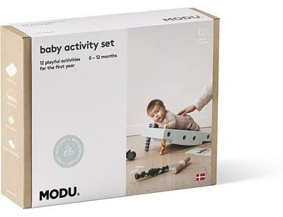 Modu Baby Activity Set Deep Ocean Mint - 12 Spielmöglichkeiten - ab 0 Monaten NEU - schönes nachhaltiges Geschenk, dänischen preisgekrönten Firma