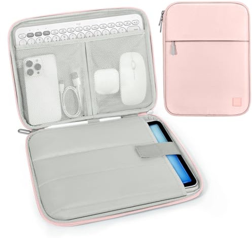 Dadanism 9-11 Zoll Tablet Tasche Hülle mit Polsterung für iPad Pro 11, iPad Air 11, iPad (A16) 11, iPad 10. Gen/Air 5/4 10,9, iPad 9/8/7. Gen 10,2, Galaxy Tab A9+ 11/S9 FE, Tab M11 11, Rosa