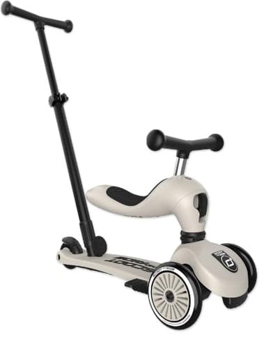 Highwaykick 1 Push and GO - Lauflernhilfe und Kickboard Farbe Ash