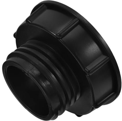 PHENOFICE IBC Tote Adapter Fein Zu Grob Gewinde Flachkopfventil Reduzierung Für Gartenschlauch Anschluss Kompatibel Mit IBC Tank Zubehör Vielseitiger Schlauchverbinder Für Wasserfass Schwarz
