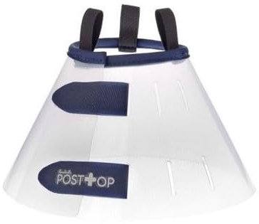 Collare elisabettiano con chiusura a strappo per cane e gatto. Taglia: X L Misura: 49-57cm