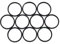 Einzelne Auswahl an O-Ringen aus NBR70, 1-40mm Innendurchmesser, Dichtungsringe (2 Stück, 25x2)