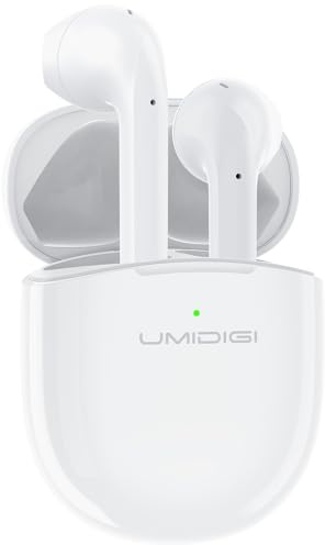 UMIDIGI Auricolari Bluetooth senza fili, Airbuds Auricolari Intra auricolari, cuffie senza rumore, ENC Wireless Earbuds, Smart Touch con accoppiamento automatico, ricarica rapida, 24 ore di autonomia