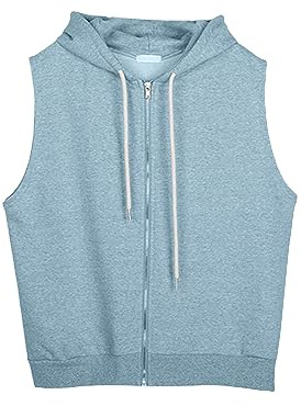 Générique Felpa senza maniche da donna, con cappuccio, leggero, con cerniera, con coulisse, con cappuccio, casual, per uso quotidiano, cappotti per la casa, tinta unita
