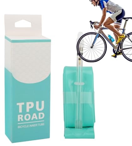 baabeash TPU-Schlauch | TPU-Reifen für Rennräder – Fahrradschläuche, Schlauch für Mountainbikes mit französischem Ventil, Länge 45/65/80 mm,