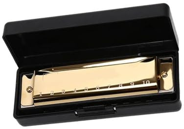 Mundharmonika Mundharmonika Mit 10 Löchern Geeignet Für Anfänger Und Lehrer(Gold)