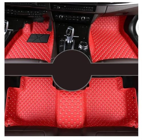 Antirutschmatte Auto Benutzerdefinierte Auto Fußmatten Für Suzuki Für Swift 2014 2015 2016 2017 2018 2019 2020 2021 Teppiche Fuß Coche Zubehör Allwetter Fußmatten(Rot)