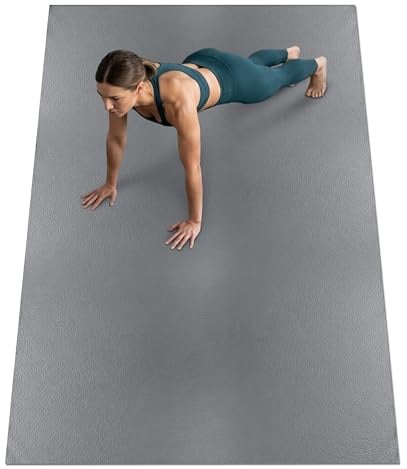 NEOLYMP Yogamatte XXL 213x152 cm – Bodenschutzmatte Fitnessgerät 8mm – Sportmatte Fitnessmatte rutschfest – Trainingsmatte dick als Gymnastikmatte (213 x 152 cm | Schwarz)