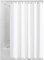 iDesign rideau de douche tissu imperméable, 183,0 cm x 183,0 cm rideau douche en polyester, rideau textile lavable ourlet renforcé, blanc