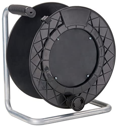 FANTON 10229UG Kabeltrommel 'leer' ohne Kabel. Kapazität von Aufrollen: Kabel 3 x 2,5 > 4,5 bis 30 Meter, Kabel 3 x 1,5 bis zu 50 Meter.