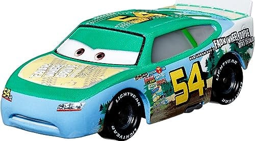 Disney PIXAR PISTON CUP GREEN JOHNNY BLAMER FAUX WHEEL DRIVE