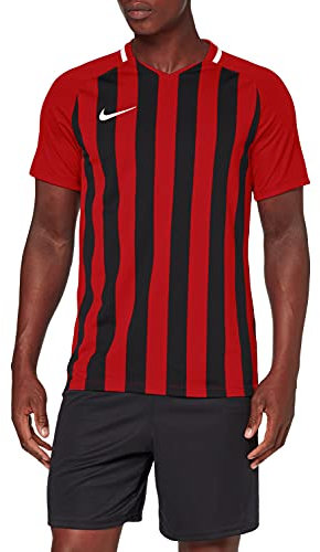 NIKE Men's Striped Division III Football Jersey T-Shirt, University red/Black/White/(White), S, 894081
