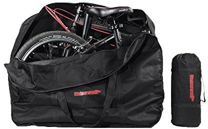 HYSENM Fahrrad Transporttasche Fahrradabdeckung Wasserdicht Abdeckplane 210D Klapprad tasche Klappfahrrad Fahrradabdeckung heckträger faltbar Flugzeug Auto Metro, Schwarz 20 Zoll
