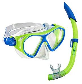 Aqua Lung Sport Combo Urchin JR S Bright Green Light Blue