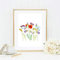 Din A4 Kunstdruck ungerahmt Mohnblumen Blumen Mohn Blumenwiese Natur Romantik Aquarell Natur Geschenk Druck Poster Bild