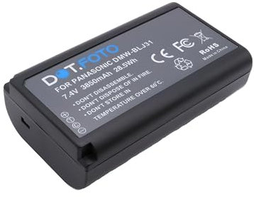 Dot.Foto DMW-BLJ31 Premium Hohe Kapazität 7.4v / 3850mAh Akku für Panasonic Lumix DC-S1, DC-S1R