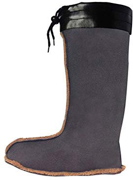 Insun Unisex Calze Termiche per Stivali Scarpe Interne per Stivali in Gomma 1 Paia nero 2 altezza 35cm 38 EU