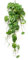 artplants.de Pothos Finto Pendente JULIANO su Asta, Verde, 135cm - Pothos Artificiale - Pianta Finta