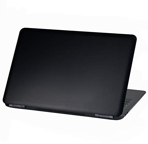 Laptop Folie Cover Abstrakt Klebefolie Notebook Aufkleber Schutzhülle selbstklebend Vinyl Skin Sticker (Lp26 Matt Schwarz, 15 Zoll)