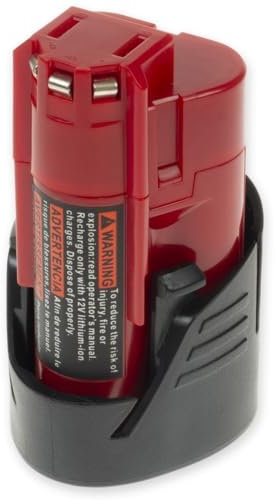 XCell Werkzeug-Akku für Milwaukee, ersetzt M12A / C12B (Länge x Breite x Höhe 51 x 45 x 85 mm, Spannung 12 V, Gewicht 182 g, 2500 mAh, Li-Ion-Akku) 143319