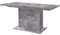 FORTE Dining Tables Esstisch ausziehbar, Holzwerkstoff, Betonoptik Lichtgrau, 90 x 160 x 76,6 cm