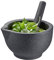 GEFU Mörser GRINO – Mörser mit Stößel aus Porzellan, edle Gussoptik, Gewürzmörser für Gewürze und Pesto, Durchmesser 13,5 cm
