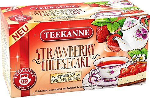 Teekanne Strawberry Cheesecake Früchtetee Erdbeerkuchen Aroma 40g